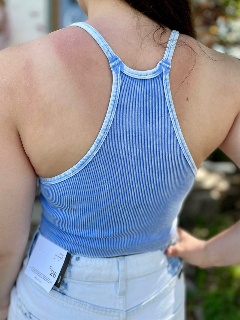 Dolly Ribbed Brami-Spring Blue