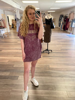 Wanderlust Vintage Graphic T-Shirt Mini Dress