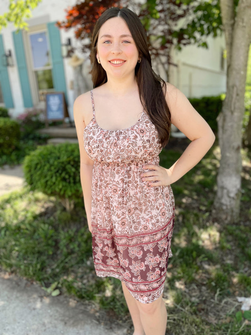 Making Memories Paisley Print Dress
