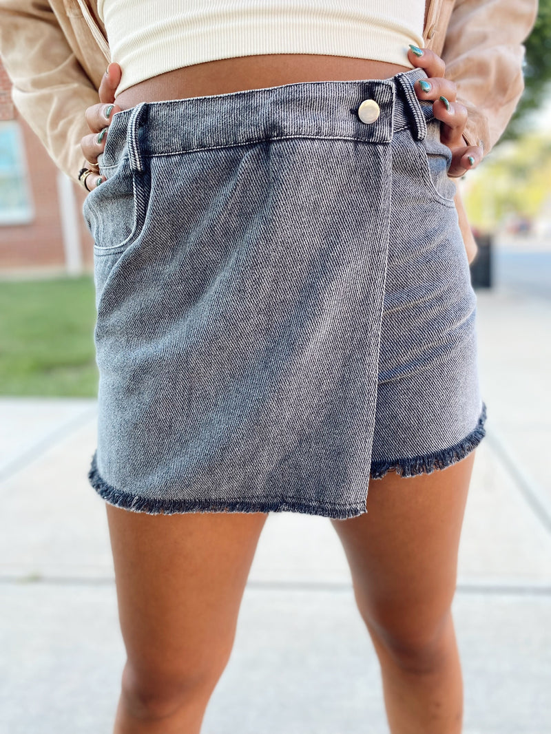 Skyler Mineral Wash Skort