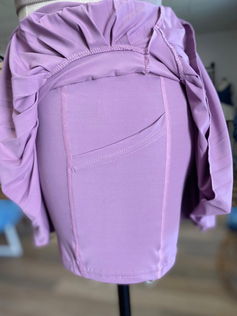Sporty Gal Active Tennis Skirt-Purple