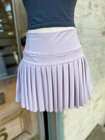 Sporty Gal Active Tennis Skirt-Pale Purple/Pink