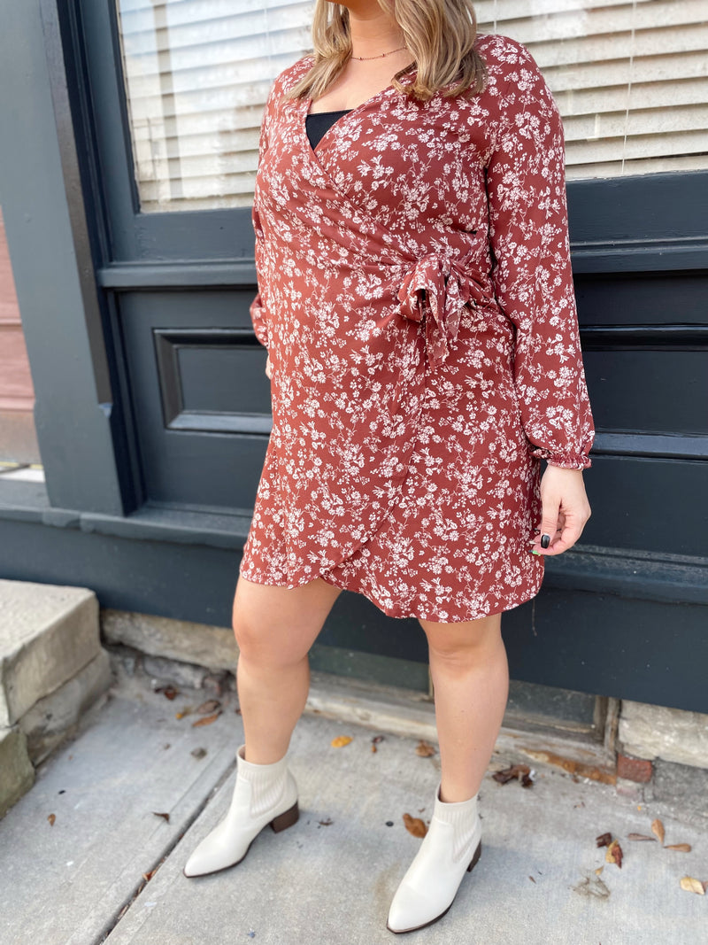 Whitley Floral Wrap Dress