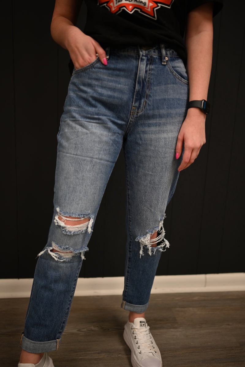 Greta High Rise Mom Jeans