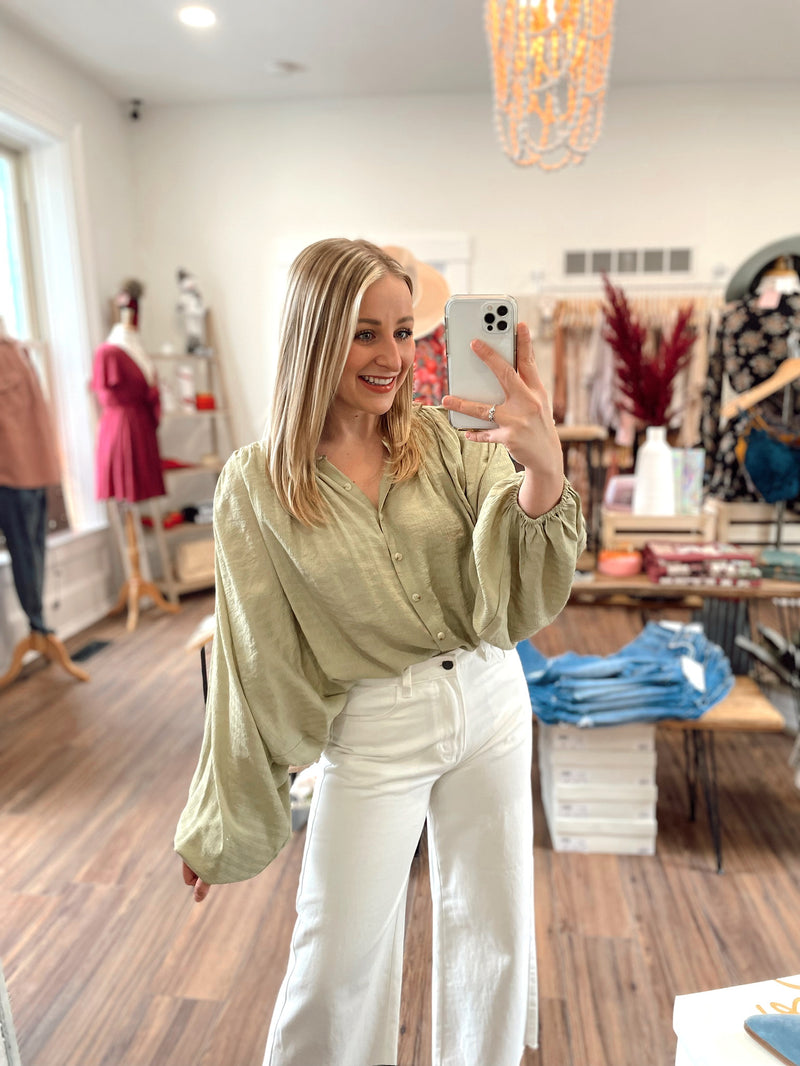 Austen Textured Button Down Blouse