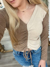 Pick A Side Top- Taupe