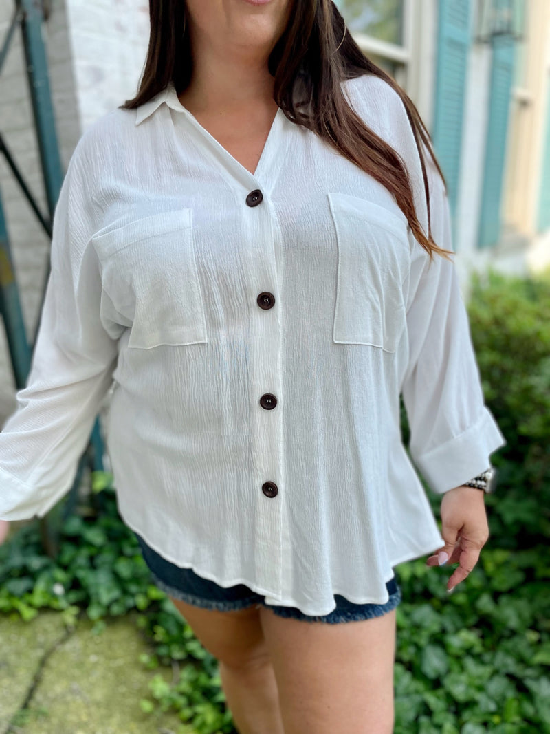 Need, Must, Want Button Up Top
