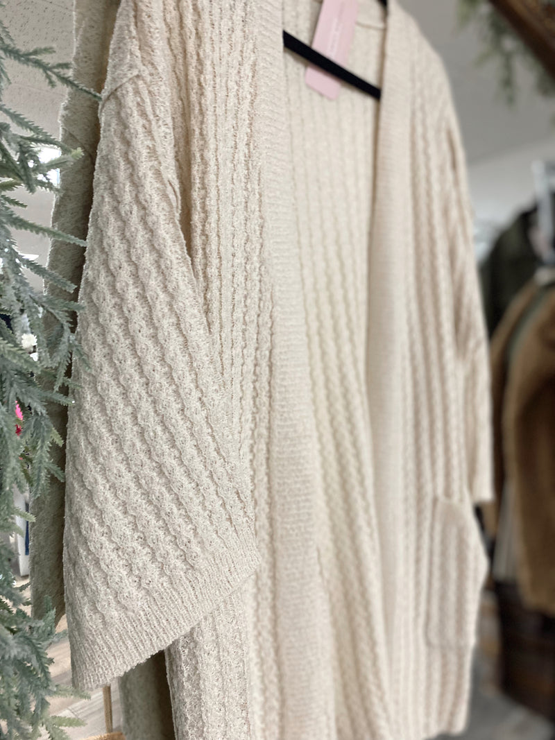 New You Waffle Cardigan