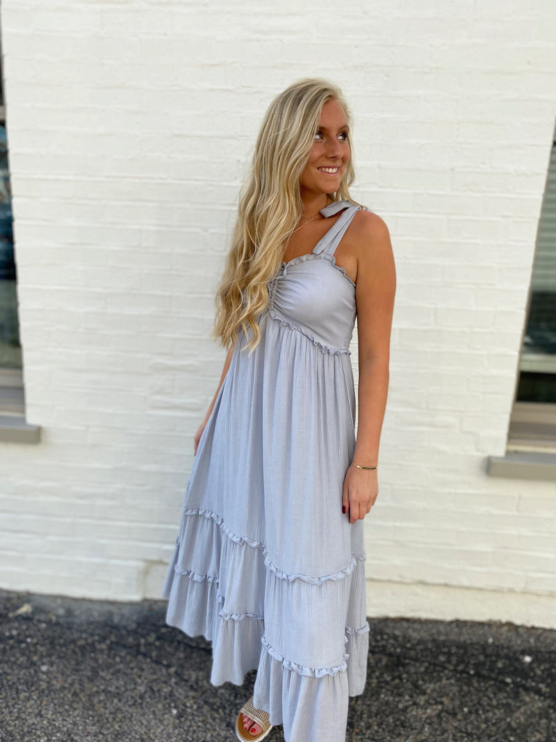 Kasey Smocked Midi Dress