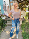 Be A Rainbow Mom Jeans-Medium Wash