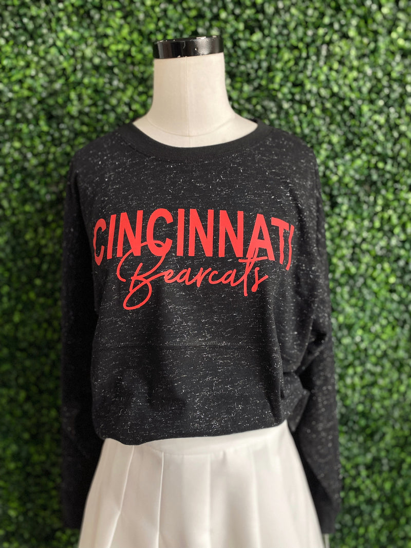 Cincinnati Spirit Game Day Glitter Long Sleeve