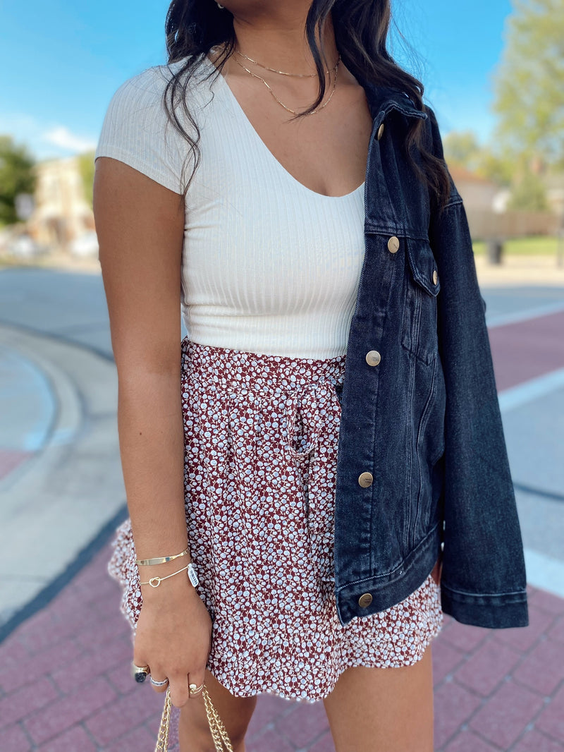 Linnea Floral Mini Skirt