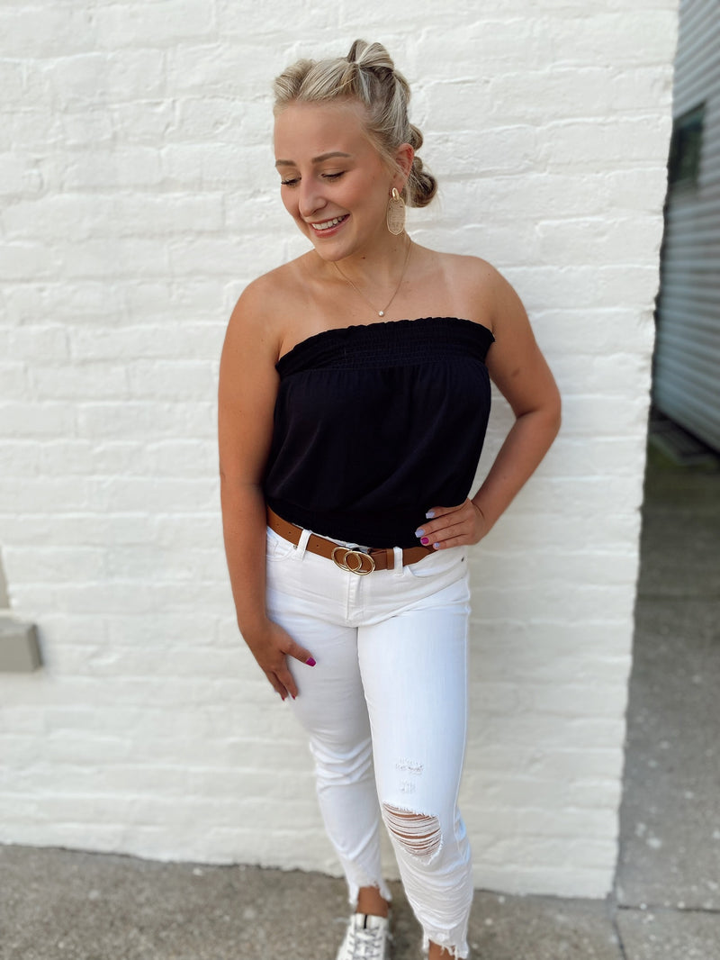 Trendy Tube Top-Black