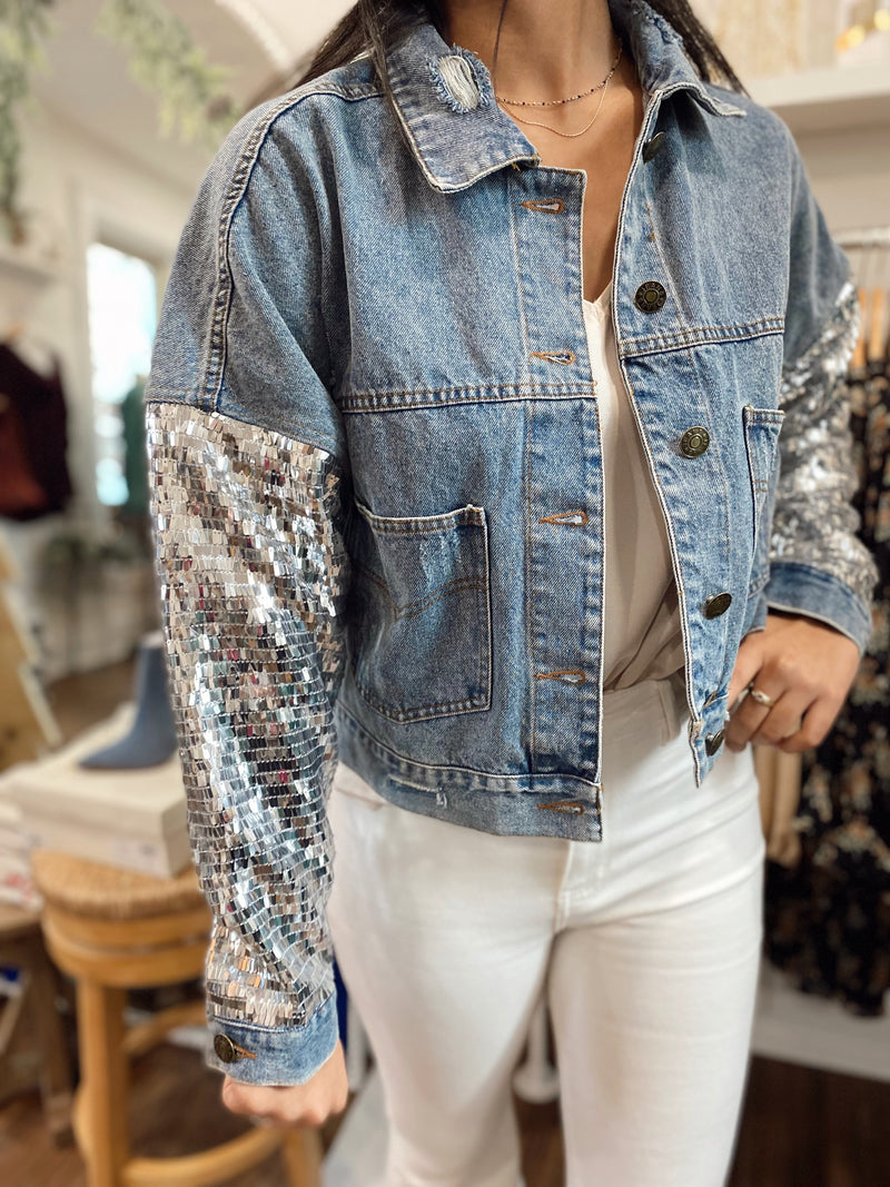 Nashville Sequin Denim Jacket