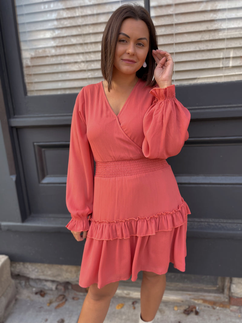 Liz Bubble Sleeve Dress