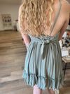 Ambry Smocked Dress-Sage
