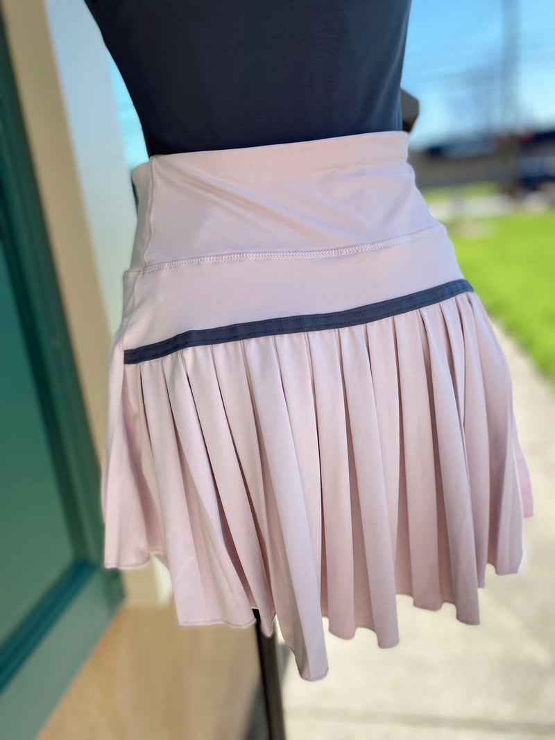Sporty Gal Active Tennis Skirt-Pale Purple/Pink