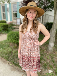 Making Memories Paisley Print Dress