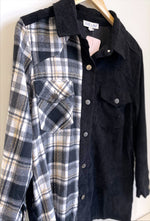 There's Always Two Sides Shacket- Black