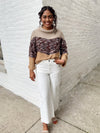 Emily Color Block Cowl Neck Top