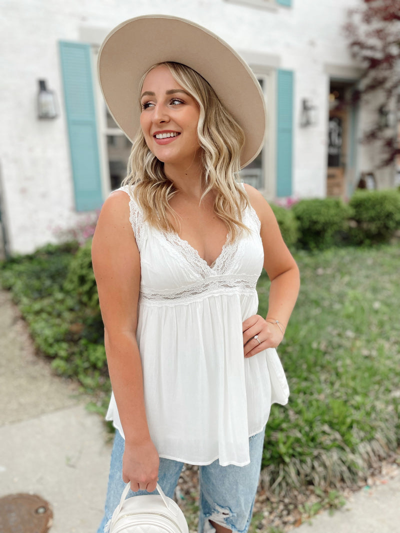 Romantic Day Lace Tank