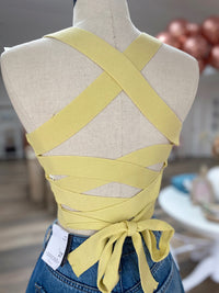 Cleo Tie Back Top- Melon