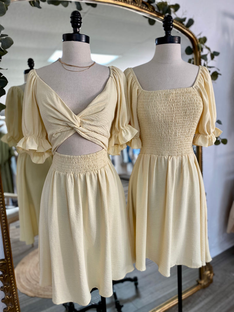 Oh Honey Puff Sleeve Dress