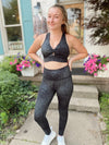 Shimmer Baby Foil Print Sports Bra