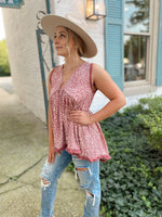Jane Animal Print Sleeveless Top