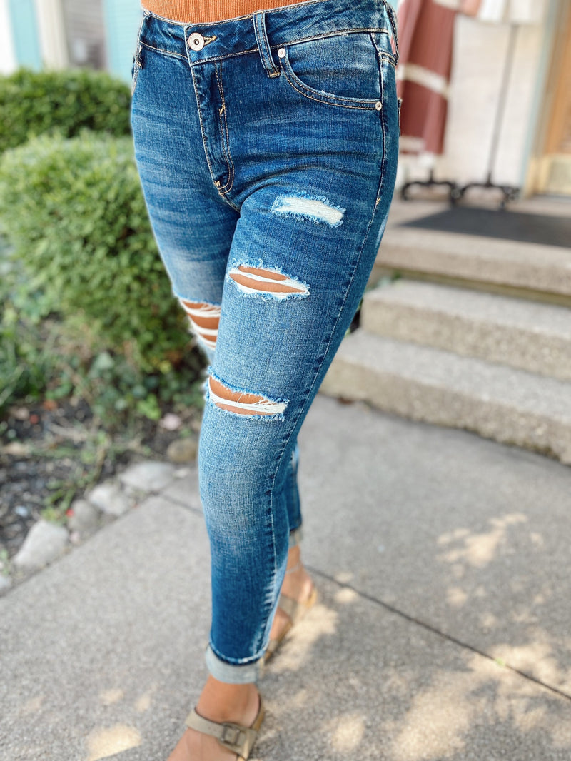 Darla Distressed Skinny Jean