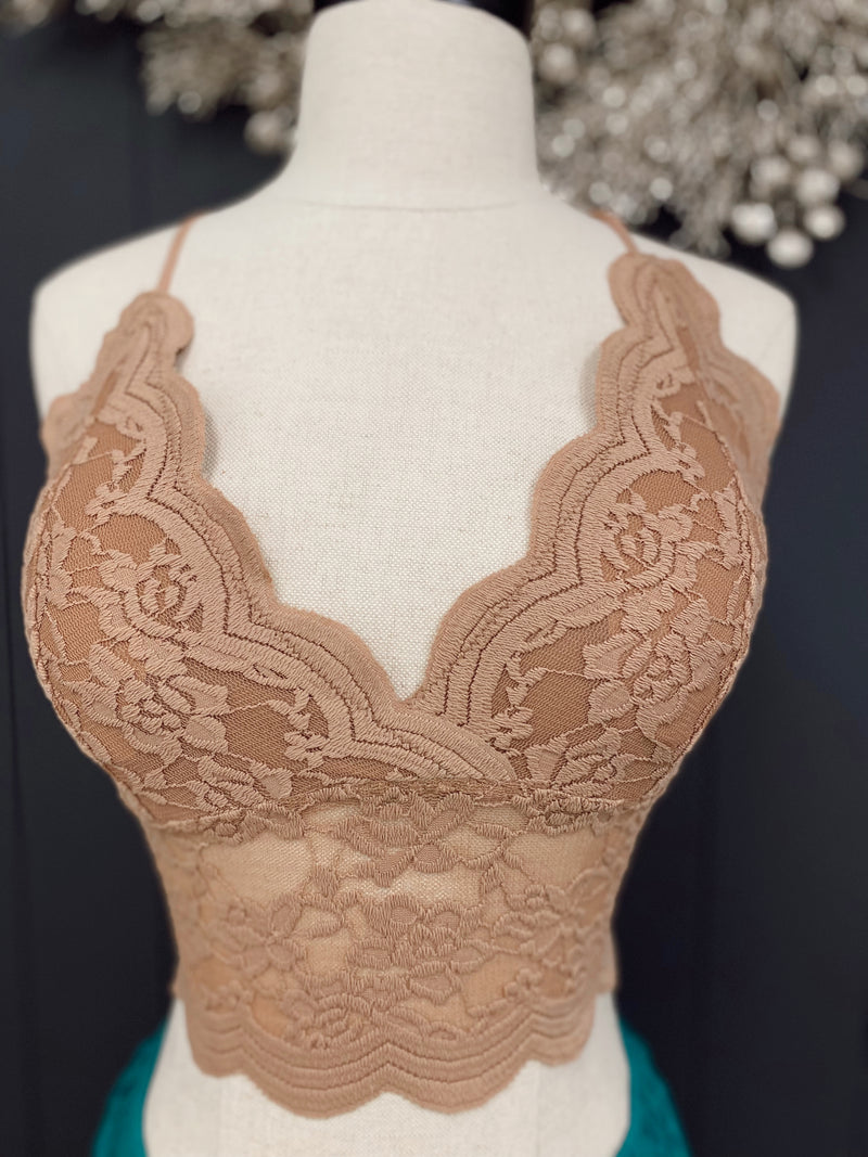 Heartbreaker Extended Length Bralette-Milk Tea