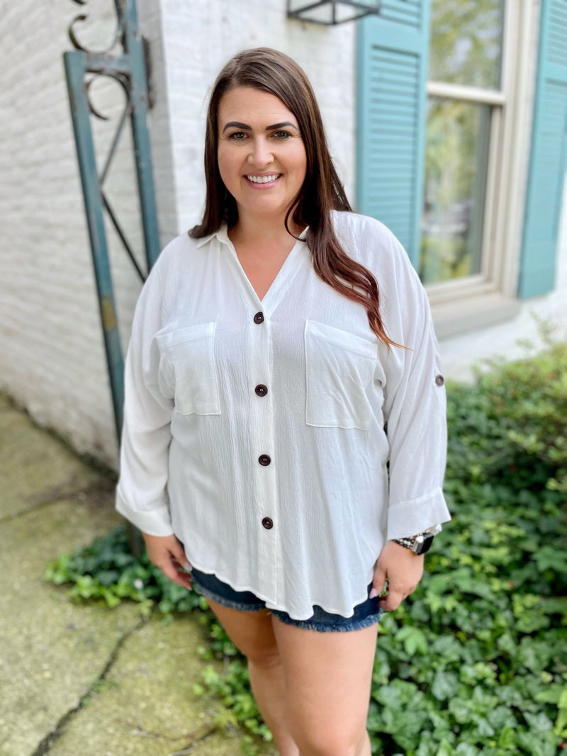 Need, Must, Want Button Up Top