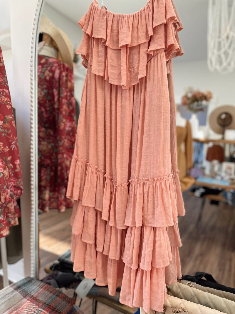 Charolette Ruffle Mid Dress