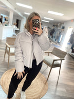Cozy Up Puffer Jacket-Lilac