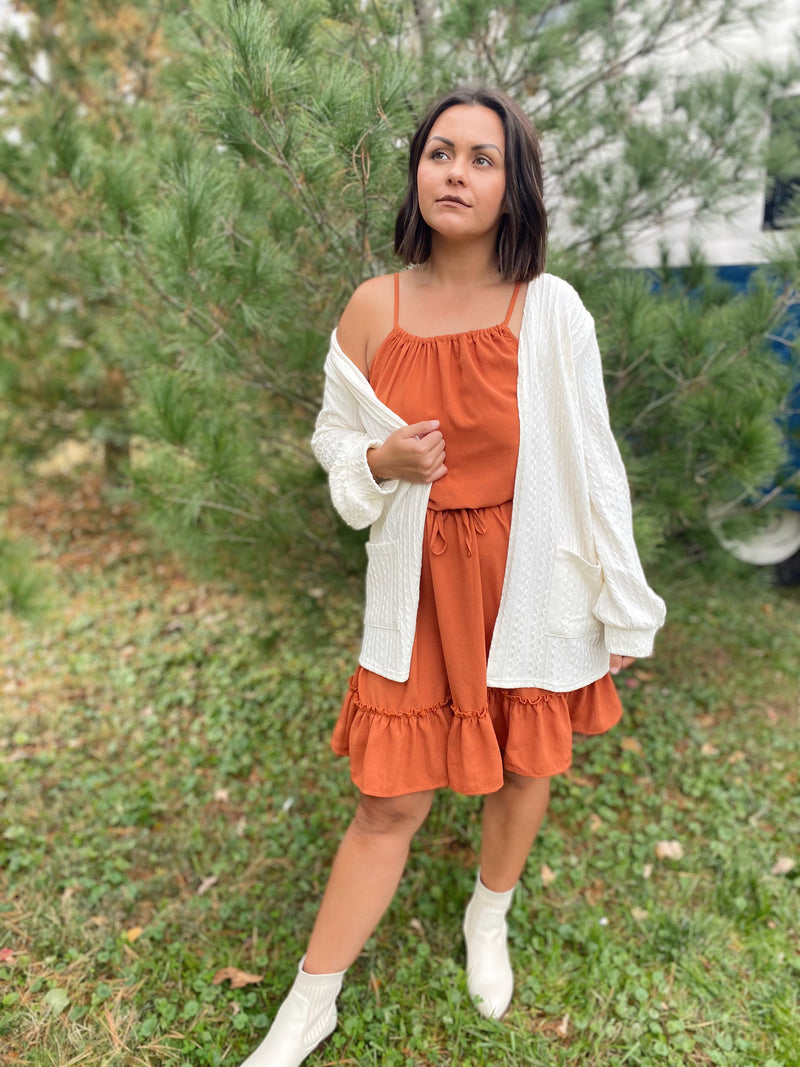My Type Ruffle Detail Mini Dress