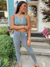 Lola Utility High-waist Leggings-Pearl