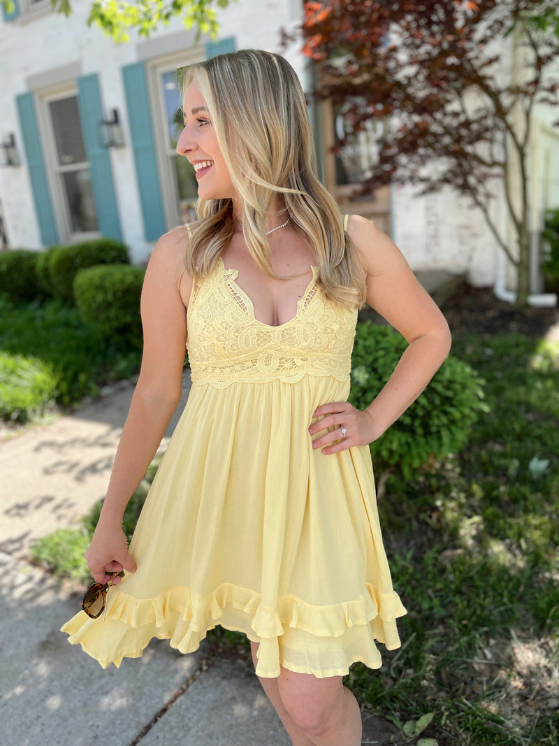 Needing Sunshine Crochet Dress