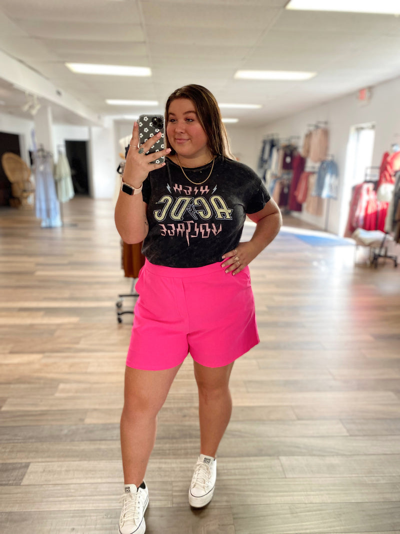 ALAINA ULTRA PINK SHORTS