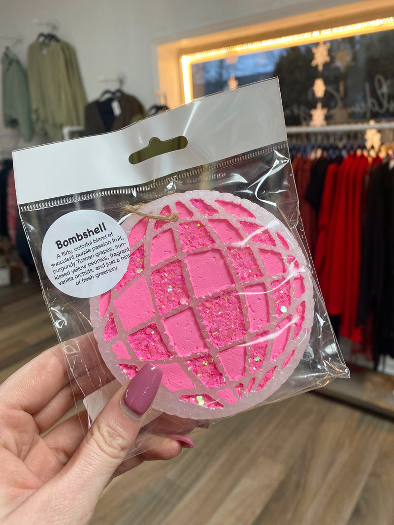 Pink Disco Ball Freshie