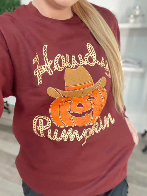 Howdy Pumpkin Crewneck