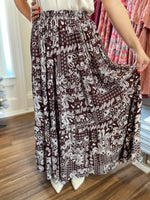 Boho Paisley Maxi Skirt