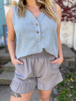 Relaxed Day Smocked Shorts