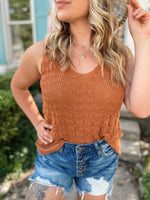 Easy On Me Crochet Tank-Gucci