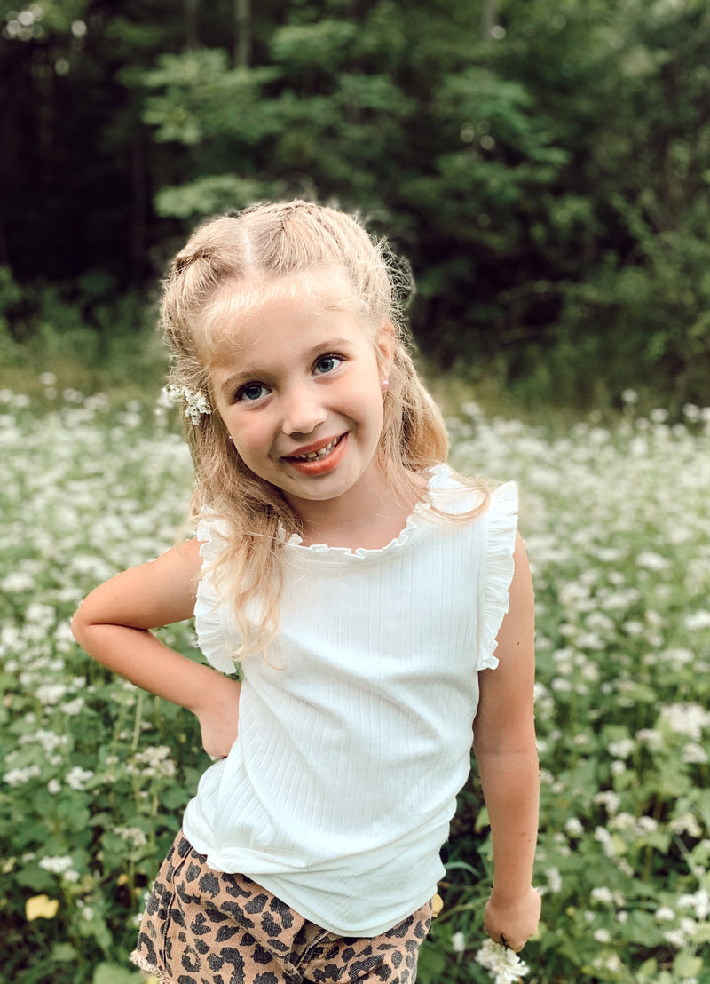 Kids Ruffle High Neck Top