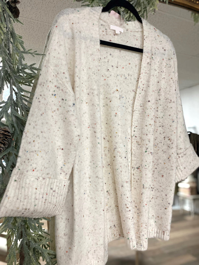 Get Cozy Speckled Cardigan