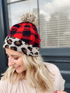 Red Plaid With Leopard