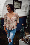 Halle Floral Print Top