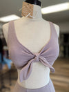 Catch Your Eye Metallic Thread Bikini-Dusty Lavender