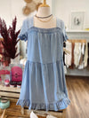 Allison Square Neck Ruffle Dress