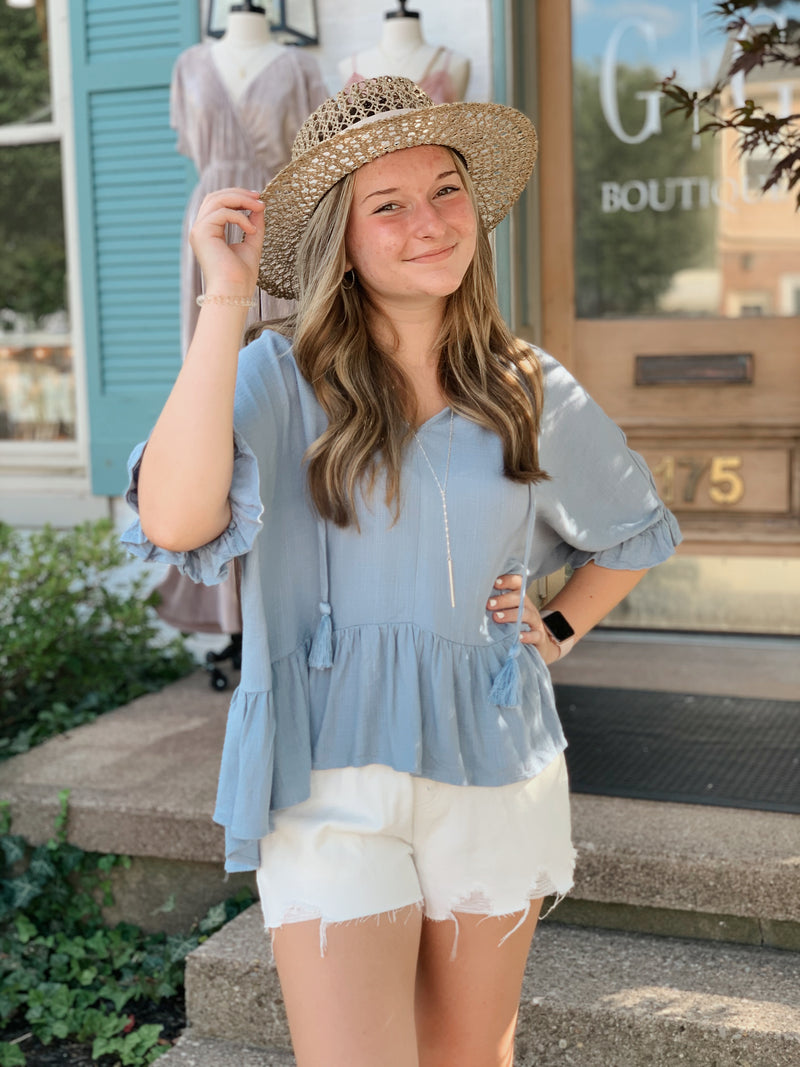 Clara Linen Top